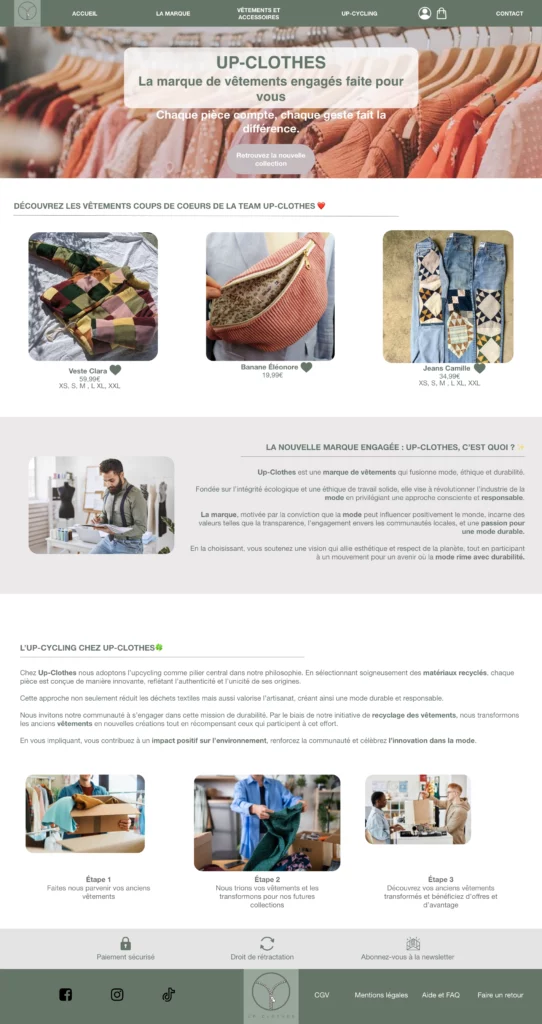 Page d'accueil
