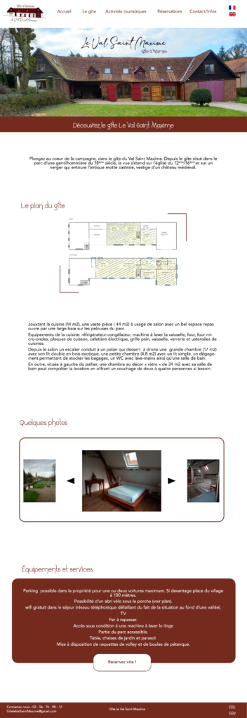 Page gîte
