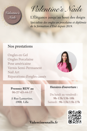 Flyer valentine's nails